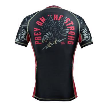 PRIDE OR DIE prey on the strong RASHGUARD - BLACk
